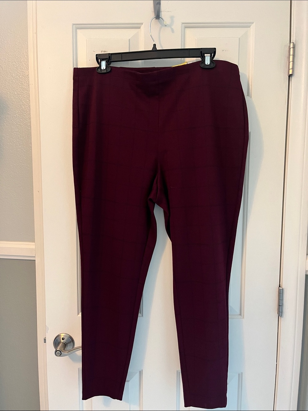 croft & barrow Burgundy Skinny Ponte Ankle Pants